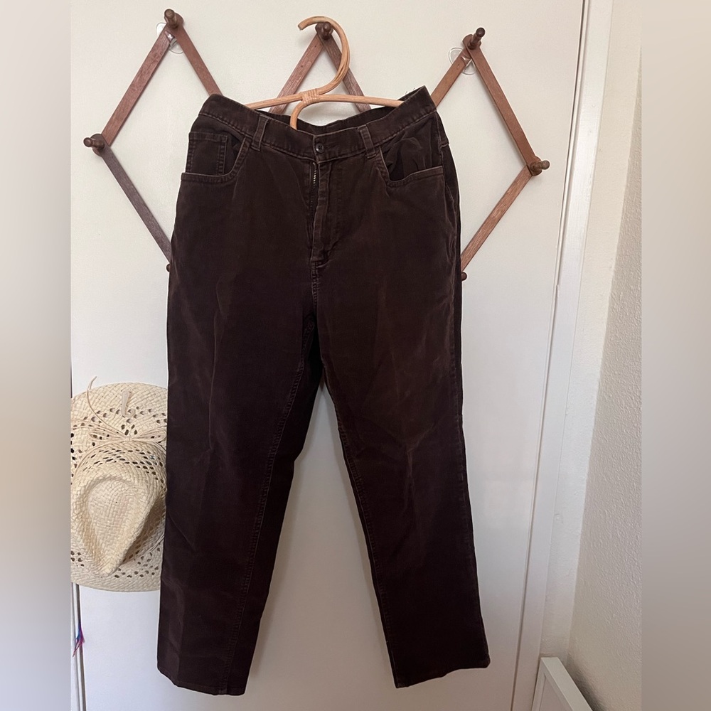 St. John's Bay Men's Dark Brown Corduroy Pants